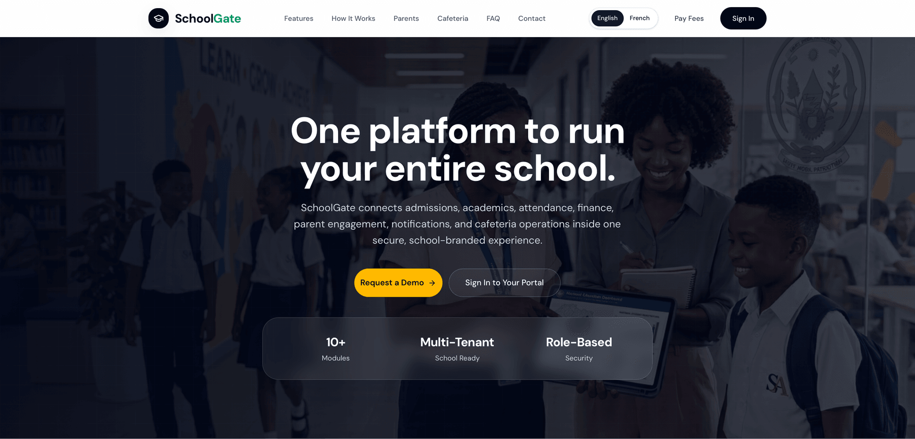SchoolGate platform preview